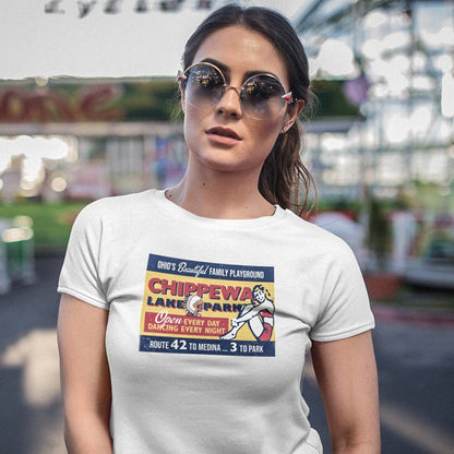 Chippewa Lake Park Medina Ohio Unisex Retro T-shirt