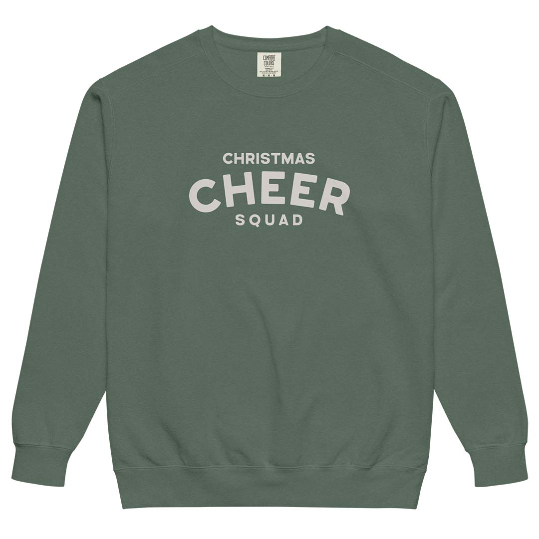 Christmas Cheer Squad Unisex Garment-dyed Crewneck Sweatshirt