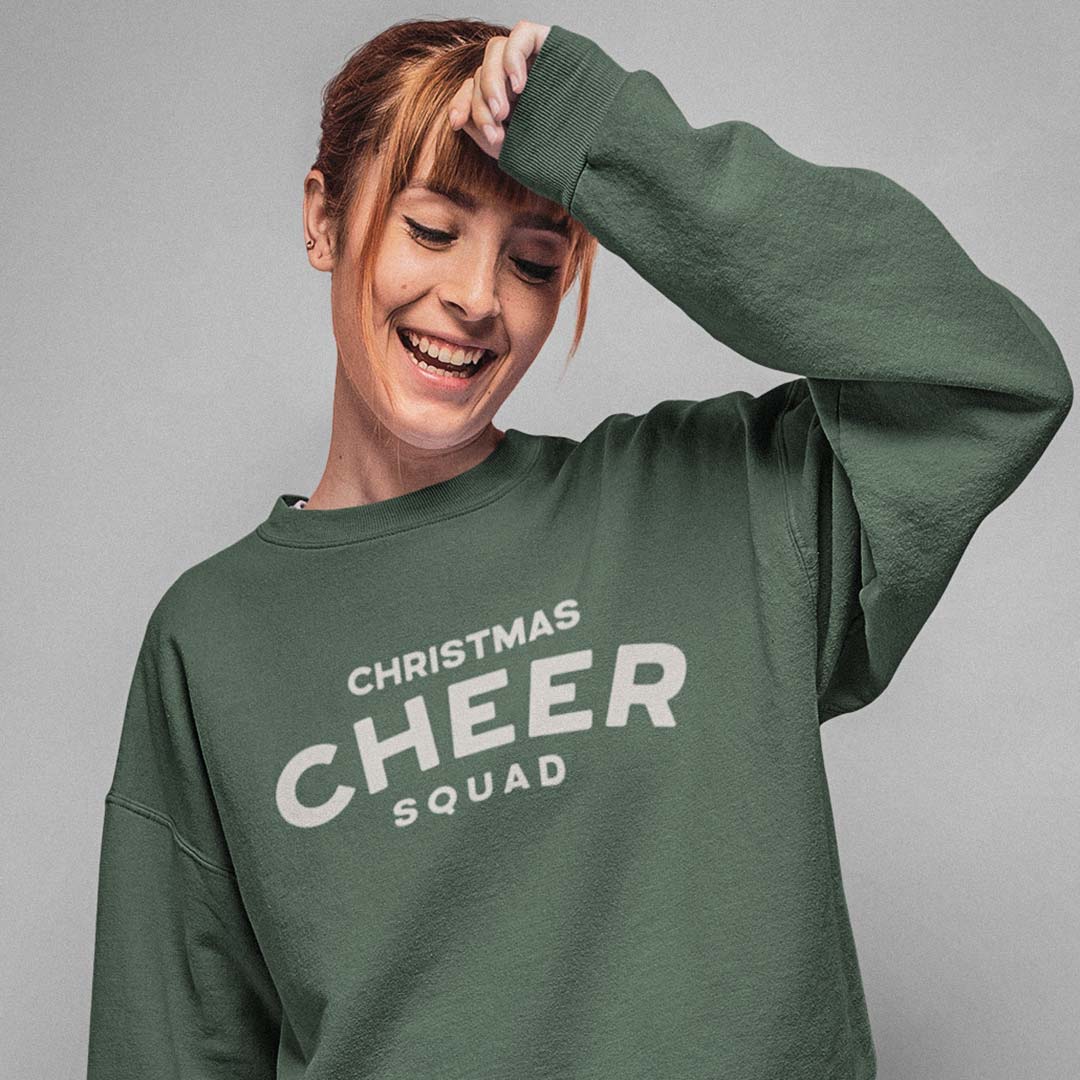 Christmas Cheer Squad Unisex Garment-dyed Crewneck Sweatshirt