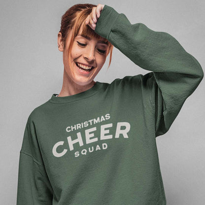 Christmas Cheer Squad Unisex Garment-dyed Crewneck Sweatshirt