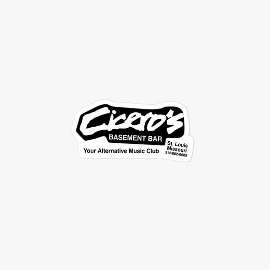 Cicero’s Basement Bar St. Louis Retro Sticker
