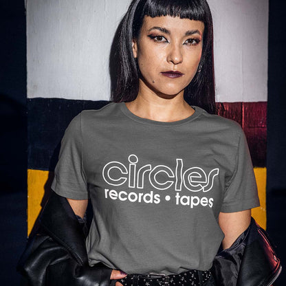 Circles Records Tapes Phoenix Unisex Retro T-shirt