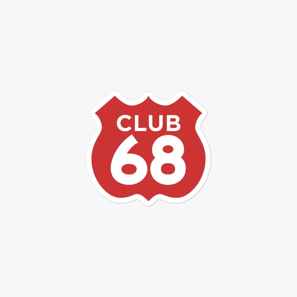Club 68 Lebanon Kentucky Retro Sticker