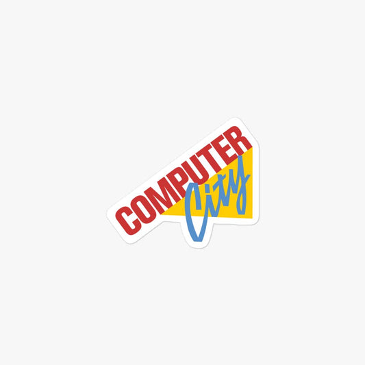 Computer City Retro Sticker