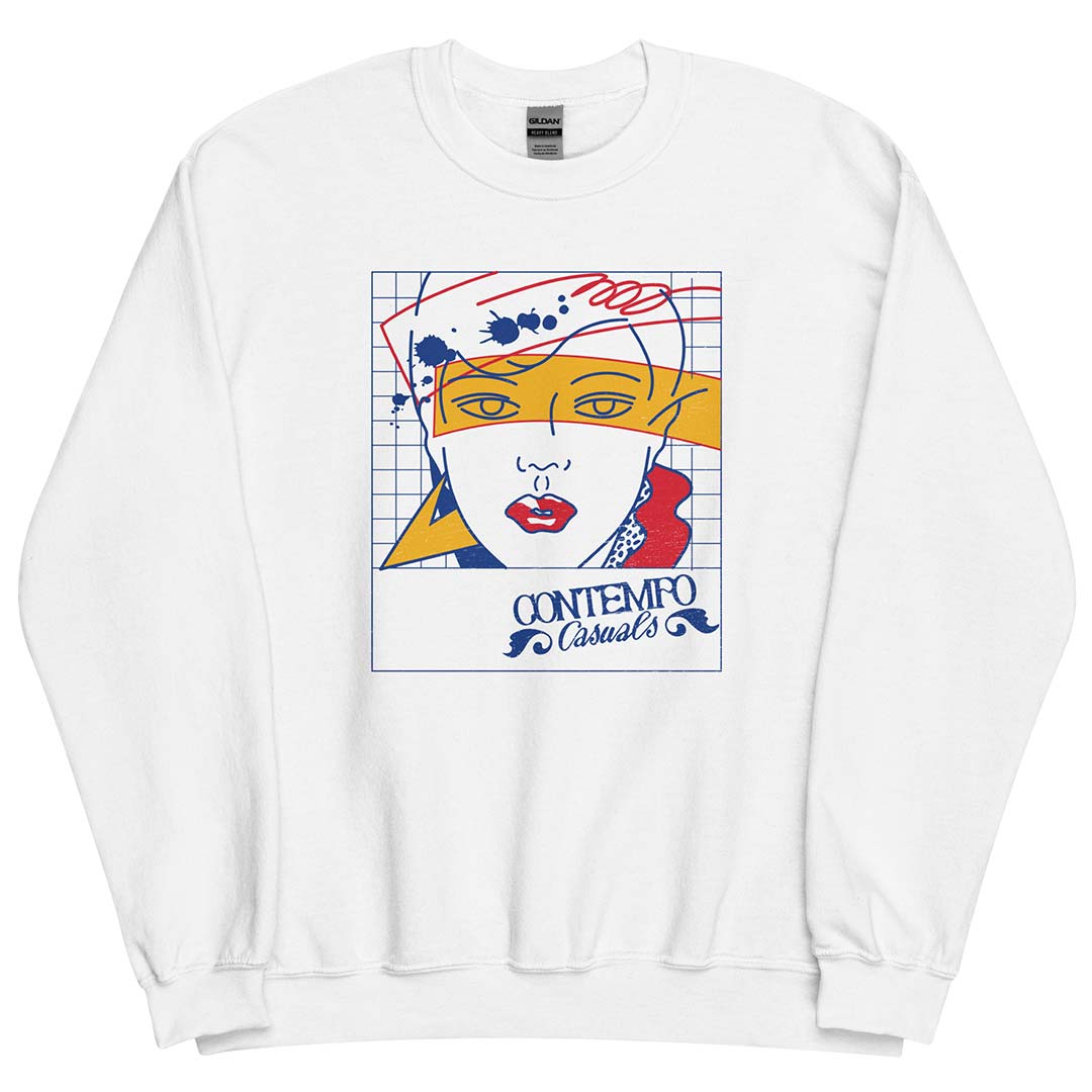 Contempo Casuals Unisex Retro Crewneck Sweatshirt