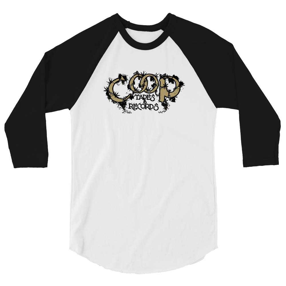 CO-OP Tapes & Records Unisex Retro 3/4 sleeve raglan baseball tee