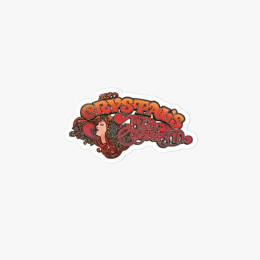 Crystal's Pizza & Spaghetti Texas Retro Sticker