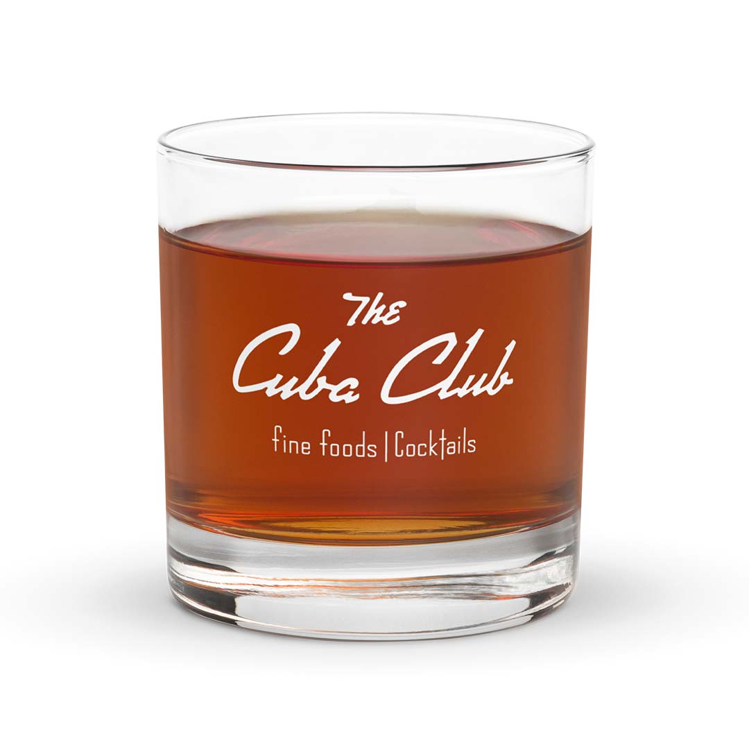 Cuba Club Madison Wisconsin Supper Club Rocks Highball Cocktail Glass