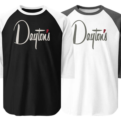 Dayton’s Department Store unisex 3/4 sleeve raglan baseball tee