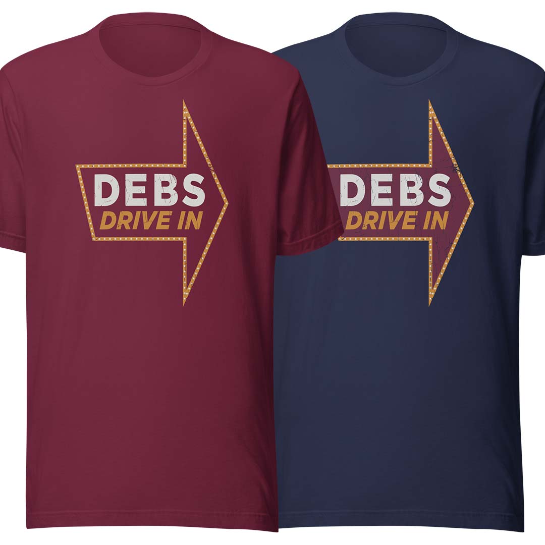 Debs Drive In Milan Unisex Retro T-shirt