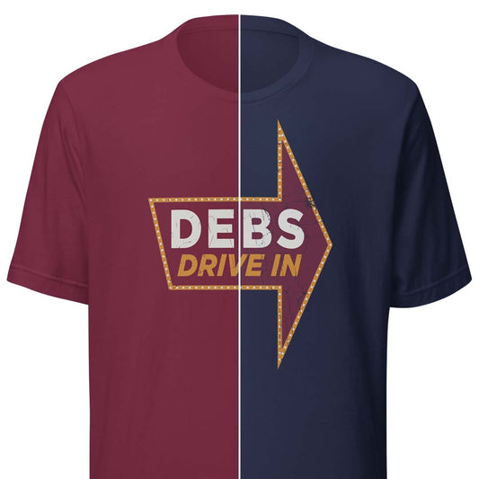 Debs Drive In Milan Unisex Retro T-shirt