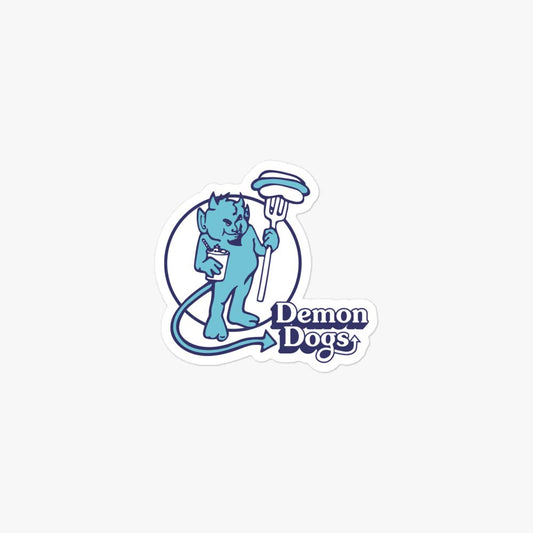 Demon Dogs Retro Sticker