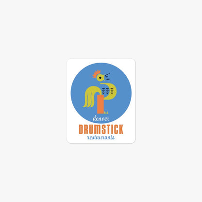 Denver Drumstick Restaurant Retro Sticker