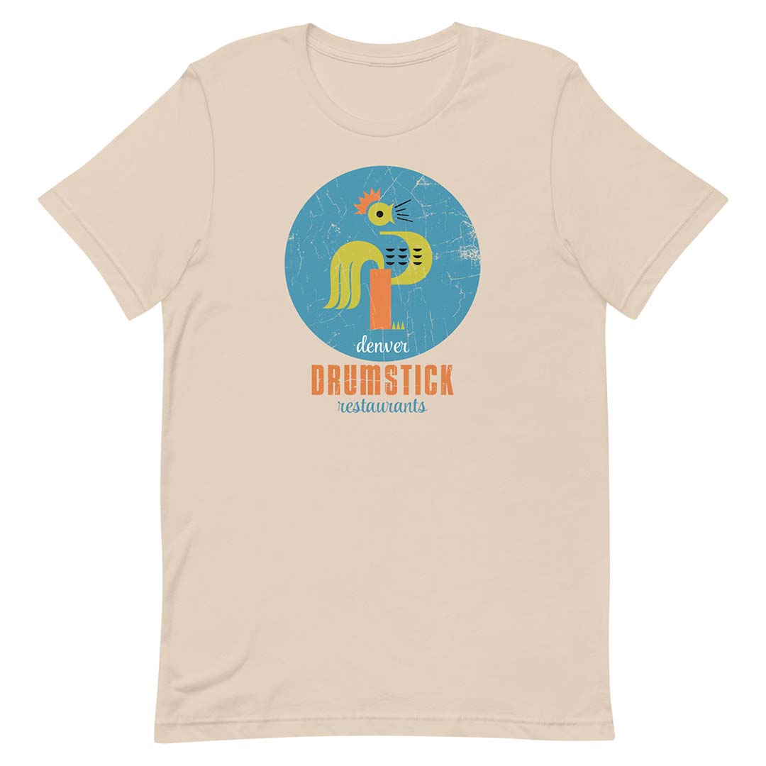 Denver Drumstick Restaurant Unisex Retro T-shirt