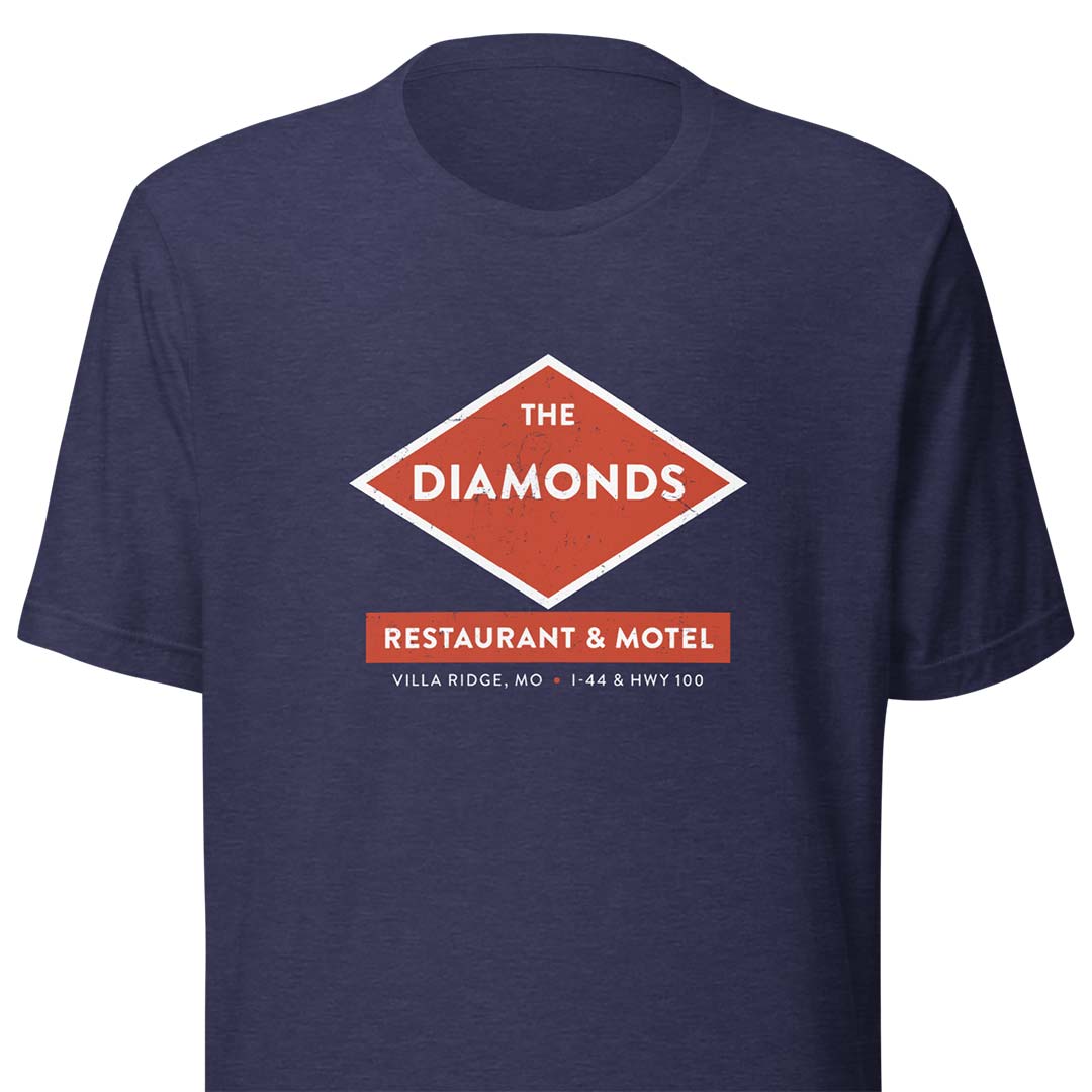 The Diamonds Restaurant & Motel St. Louis Unisex Retro T-shirt