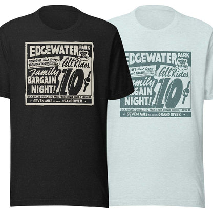 Edgewater Park Detroit Unisex Retro T-shirt