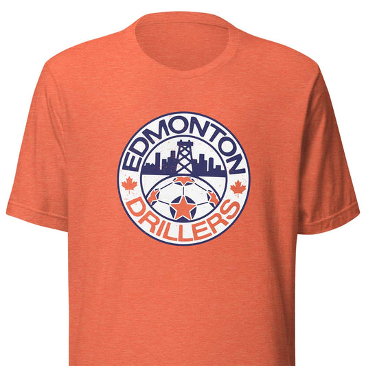Edmonton Drillers NASL Soccer Unisex Retro T-shirt