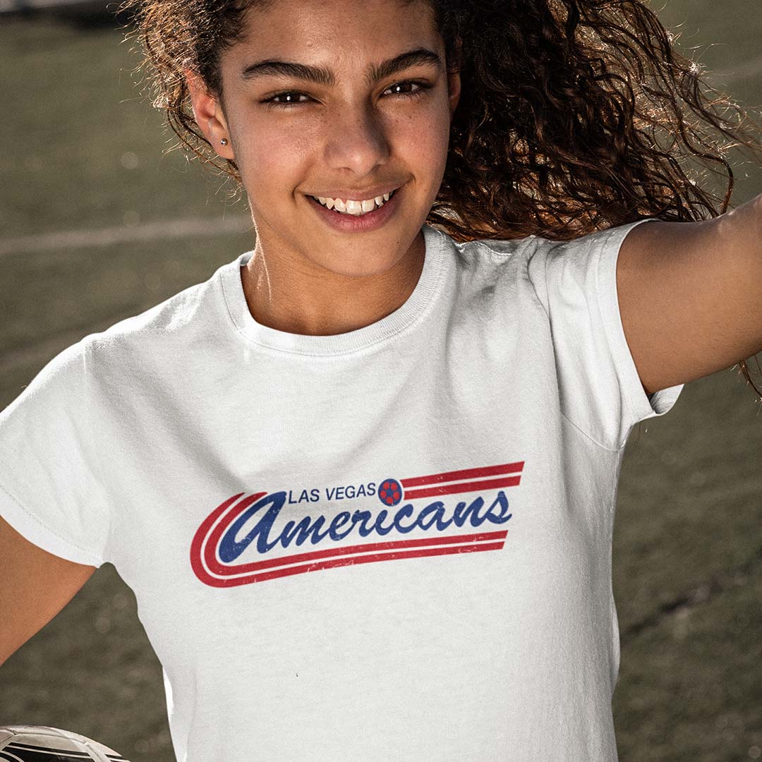 Las Vegas Americans MISL Soccer Unisex Retro T-shirt