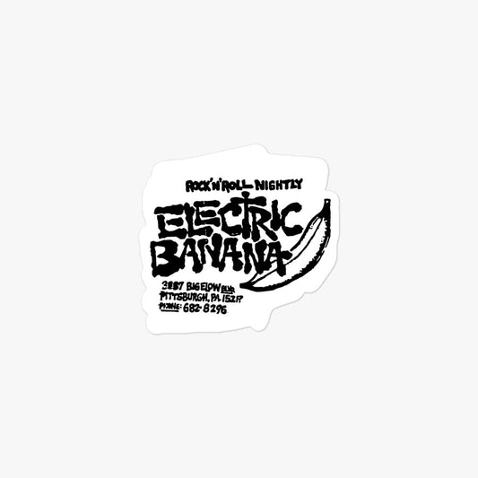 Electric Banana Pittsburgh Retro Sticker