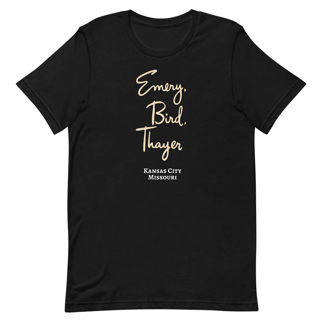Emery Bird Thayer Kansas City Unisex Retro T-shirt
