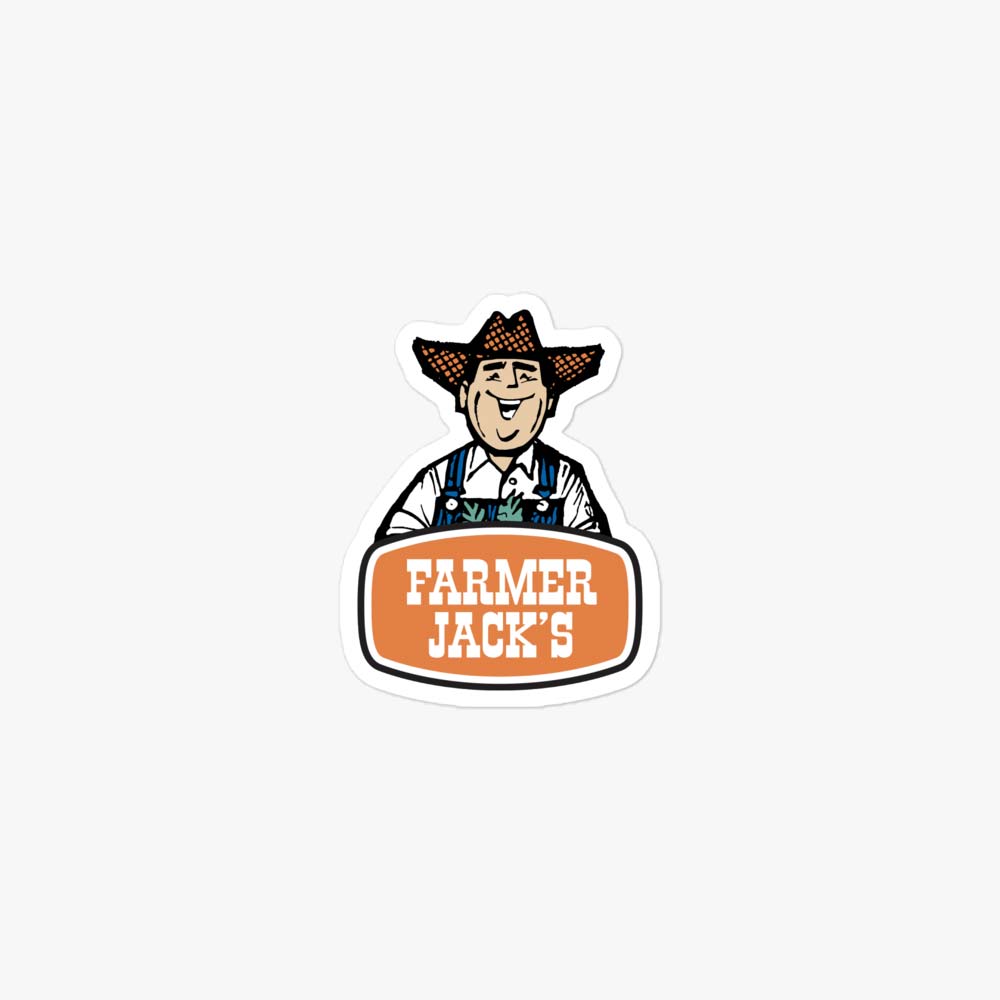 Farmer Jack Supermarket Detroit Retro Sticker