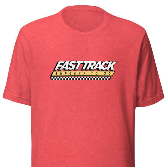 Fast Track Burgers to Go Unisex Retro T-shirt