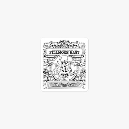 Fillmore East New York Retro Sticker