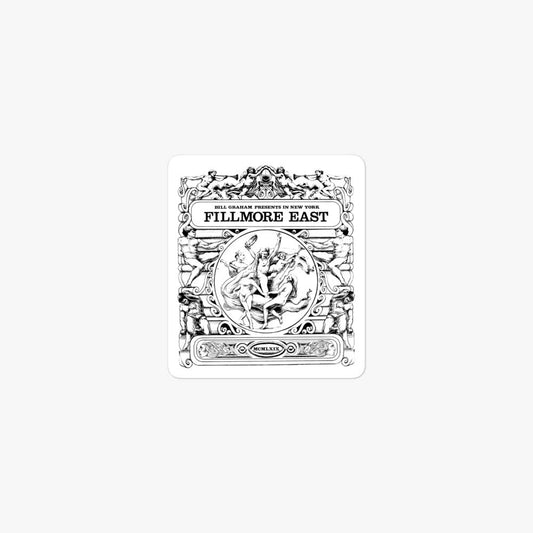 Fillmore East New York Retro Sticker