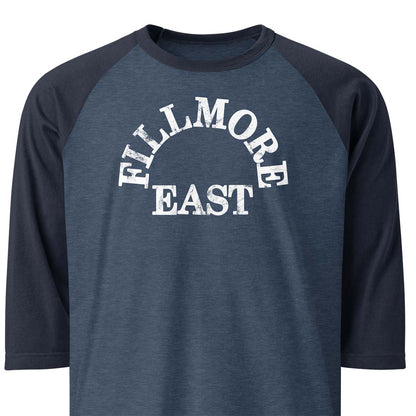 Fillmore East New York unisex 3/4 sleeve raglan baseball tee