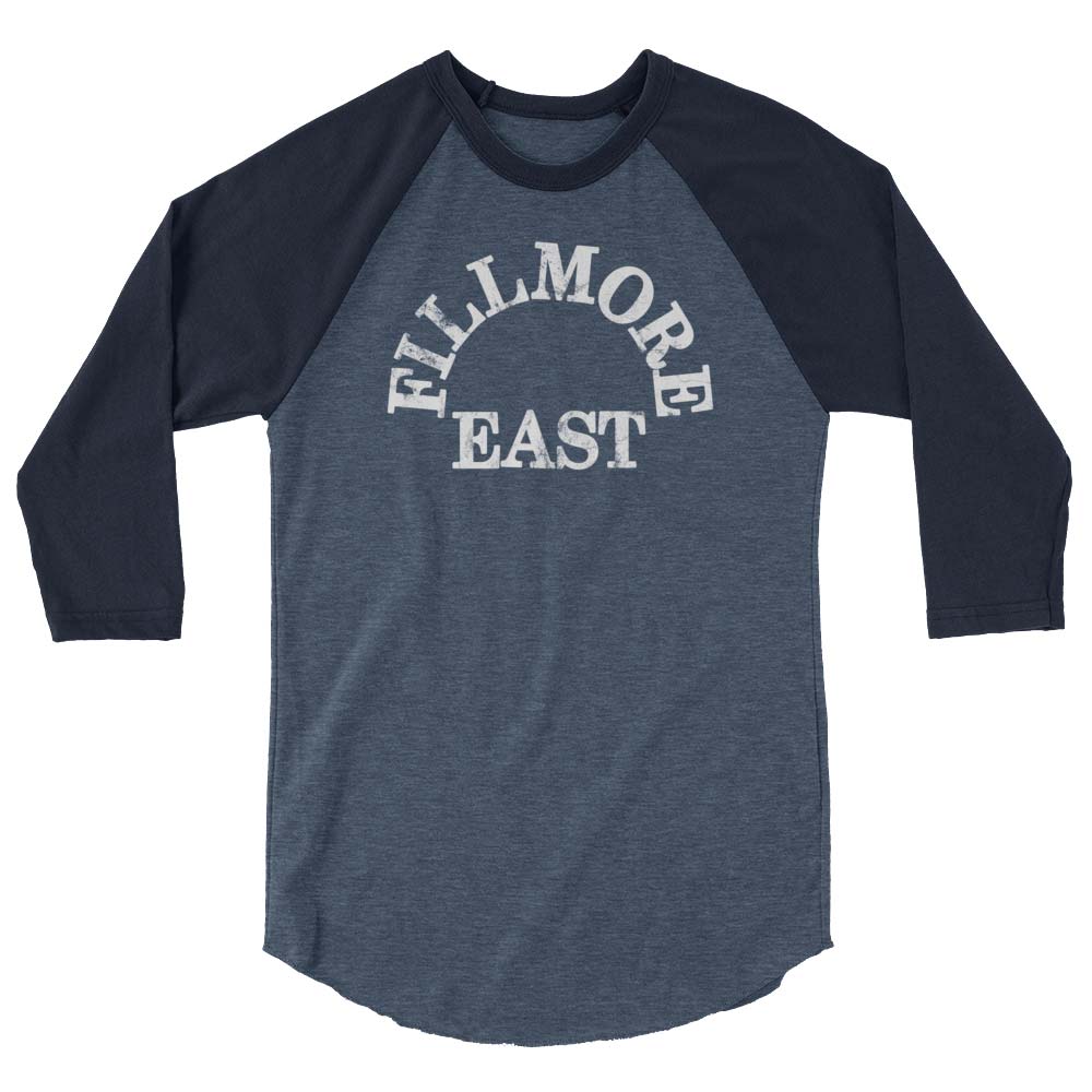 Fillmore East New York unisex 3/4 sleeve raglan baseball tee