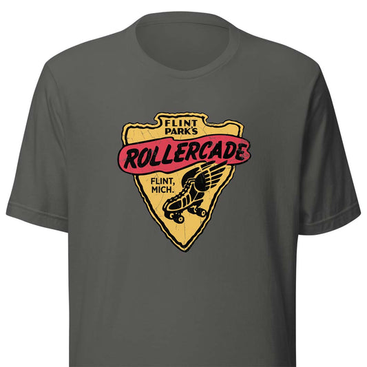 Flint Park Rollercade Michigan Unisex Retro T-shirt