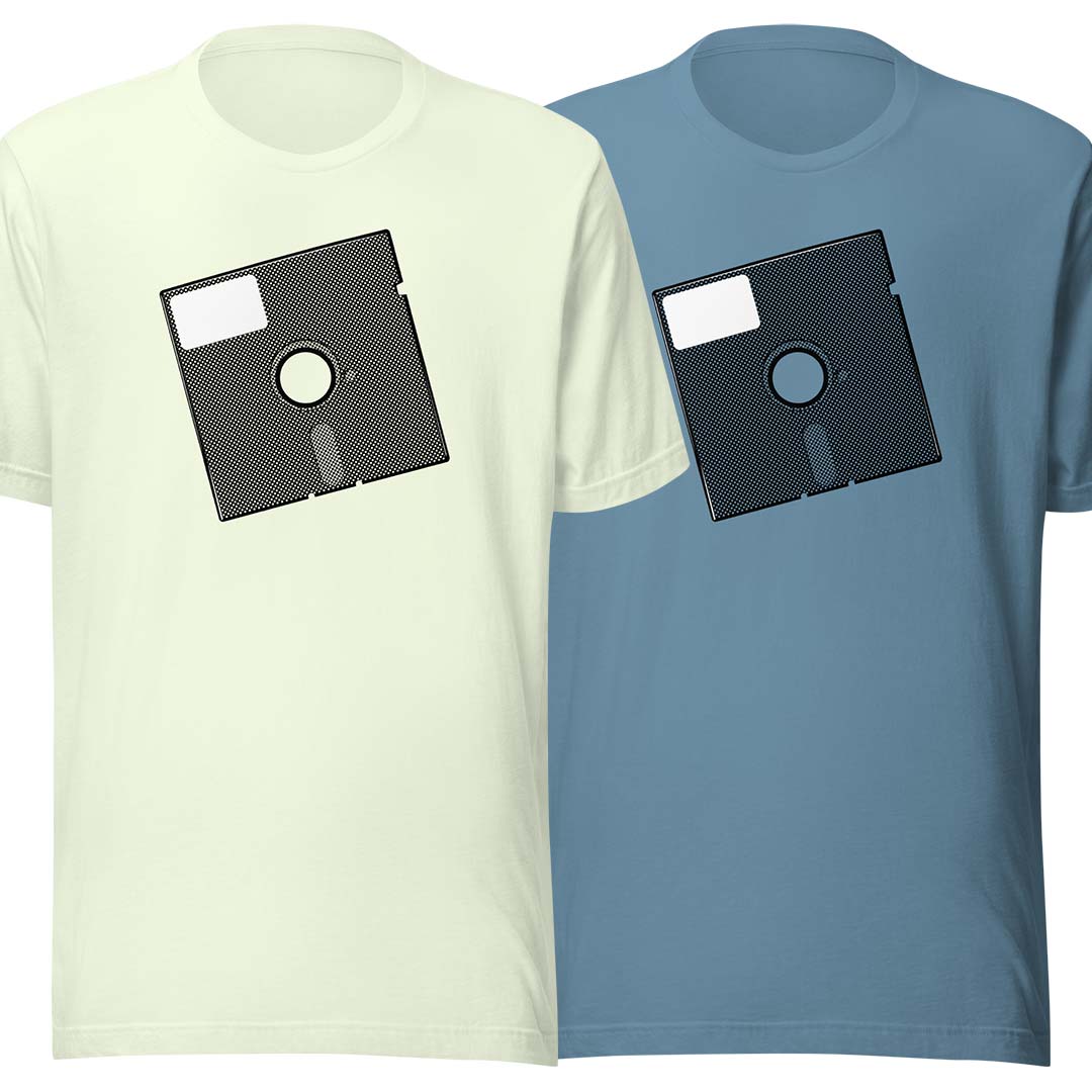 Floppy Disk Unisex Retro T-shirt