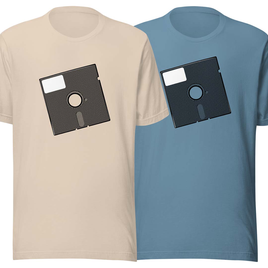 Floppy Disk Unisex Retro T-shirt