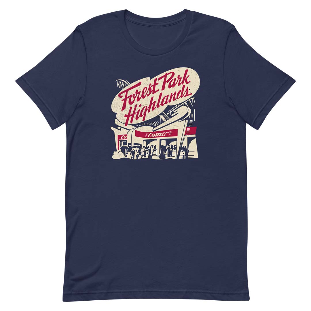Forest Park Highlands St. Louis Unisex Retro T-shirt
