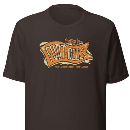 Fort Dells Wisconsin Unisex Retro T-shirt