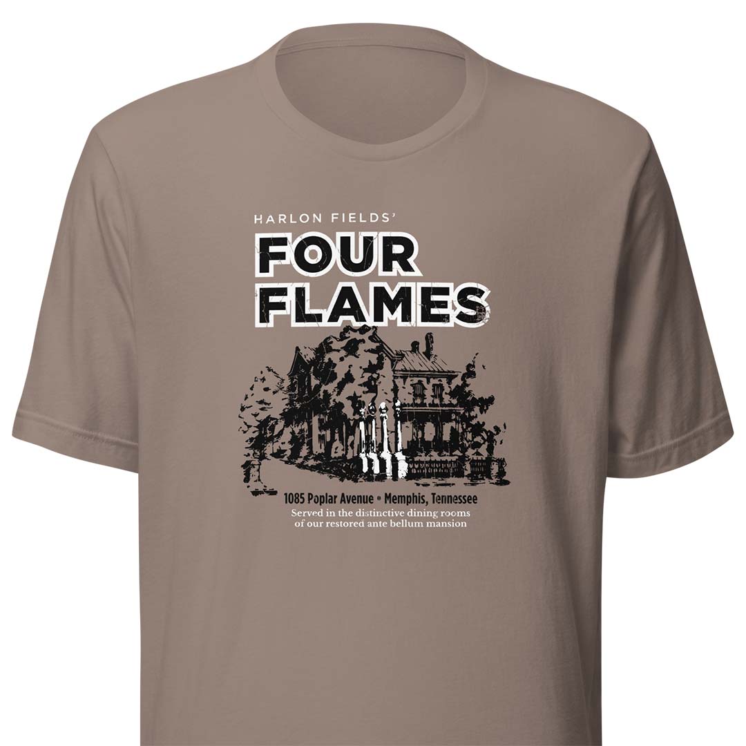 Four Flames Restaurant Memphis Unisex Retro T-shirt