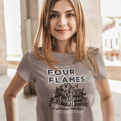 Four Flames Restaurant Memphis Unisex Retro T-shirt