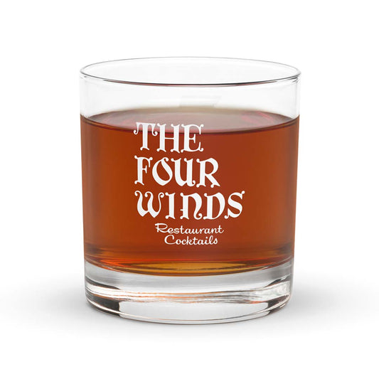 Four Winds Restaurant Kansas City Rocks Highball Cocktail Glass