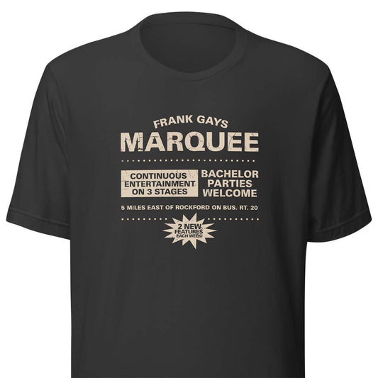 Frank Gay’s Marquee Rockford Unisex Retro T-shirt