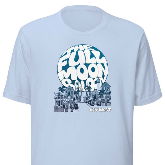 Full Moon Saloon Key West Unisex Retro T-shirt