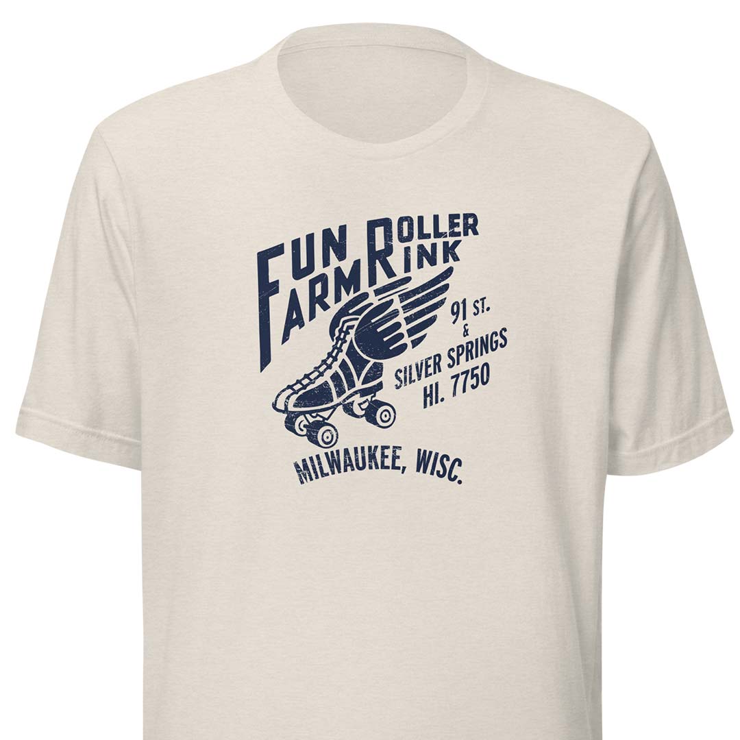 Fun Farm Roller Rink Milwaukee Unisex Retro Tee