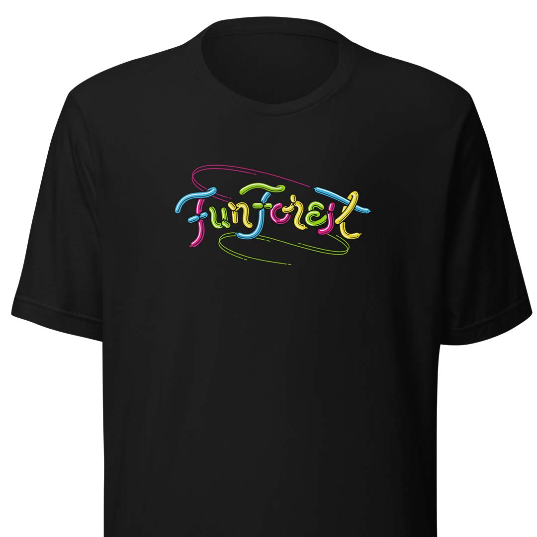 Fun Forest Amusement Park Seattle Unisex Retro T-shirt