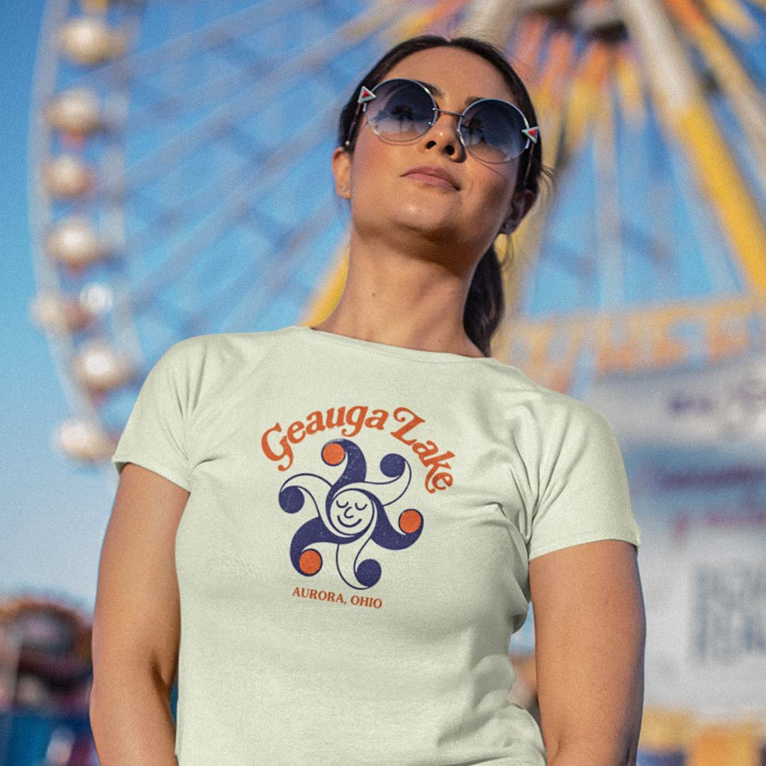 Geauga Lake Amusement Park Aurora, Ohio Unisex Retro T-shirt