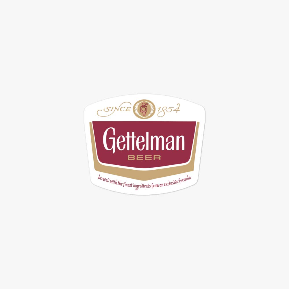 Gettelman Beer Milwaukee Retro Sticker
