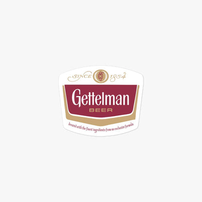 Gettelman Beer Milwaukee Retro Sticker
