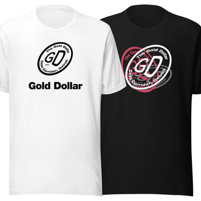 Gold Dollar Show Bar Detroit Unisex Retro T-shirt