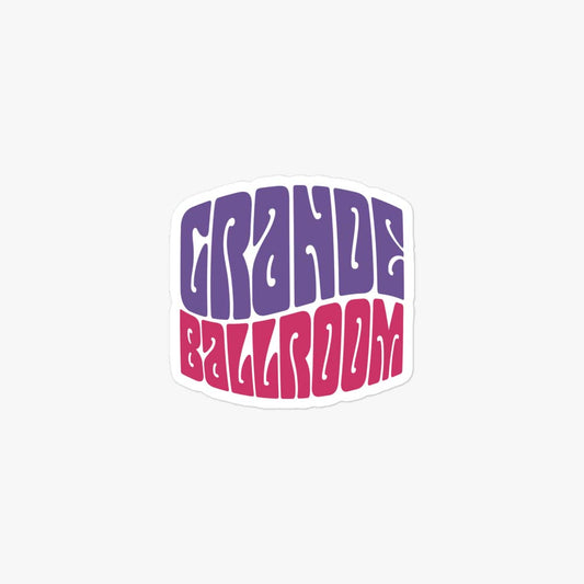 Grande Ballroom Detroit Retro Sticker