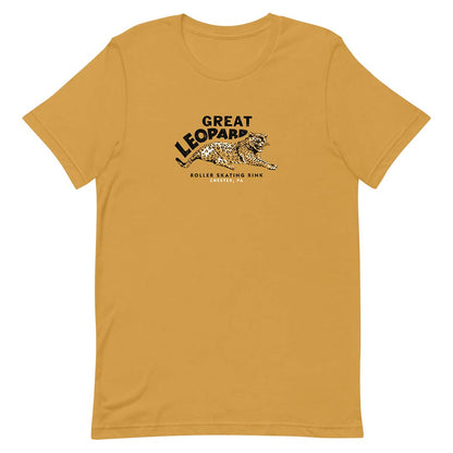 Great Leopard Roller Skating Rink Chester Unisex Retro T-shirt