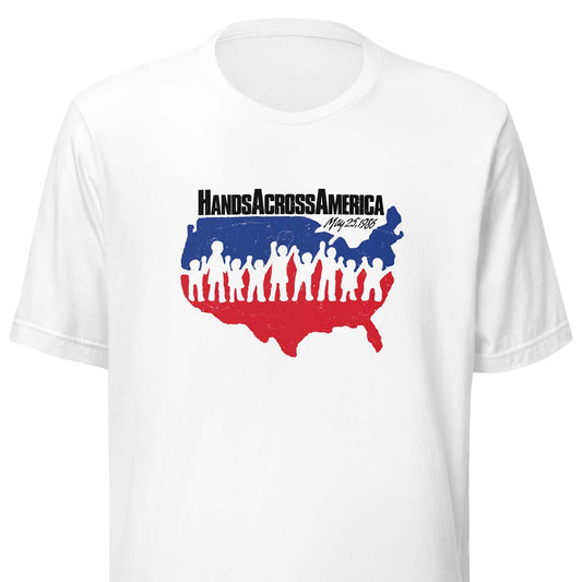 Hands Across America Unisex Retro T-shirt