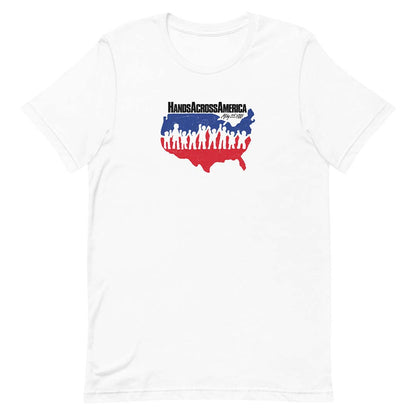 Hands Across America Unisex Retro T-shirt